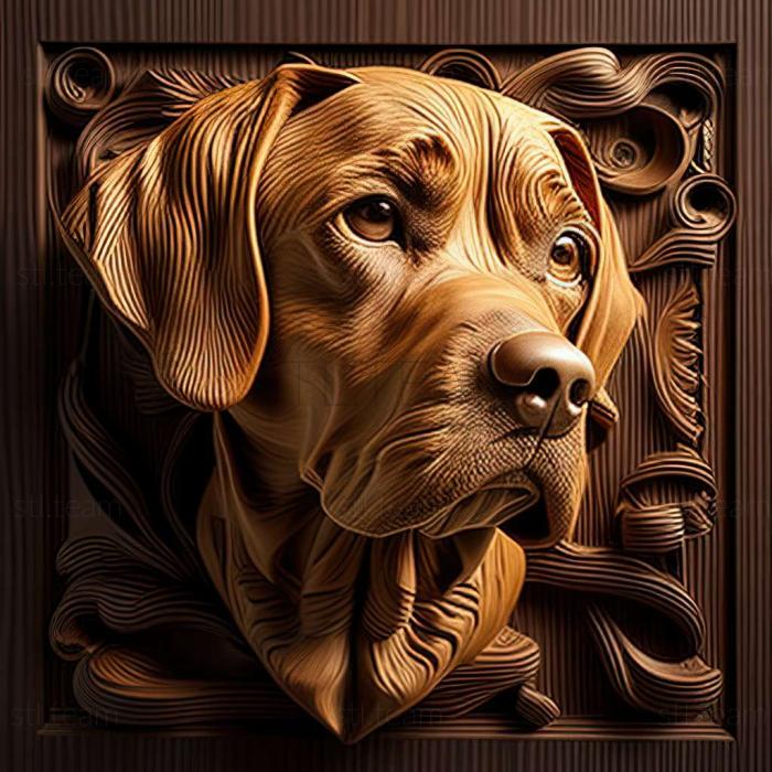 3D model Dunker dog breed dog (STL)